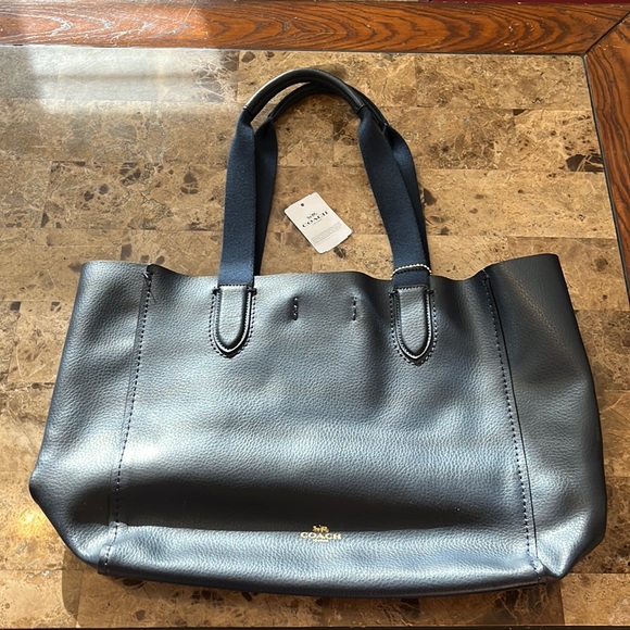 Coach Handbags - Dark Navy Blue Coach Tote